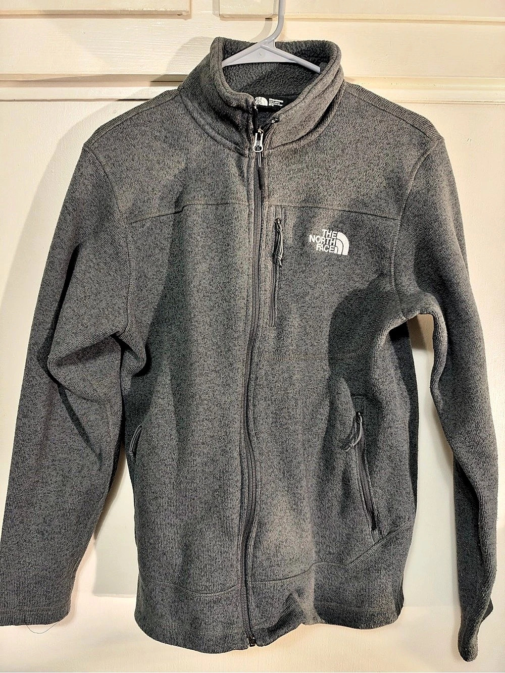 The North Face Men's Gray Fleece Jacket Size Medium
